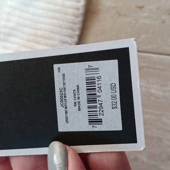 NWT Juicy Couture Black Label Scarf - Picture 5 of 10